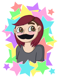 Bust w/ shape bg
