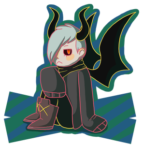 Semi-Chibi w/ shape bg